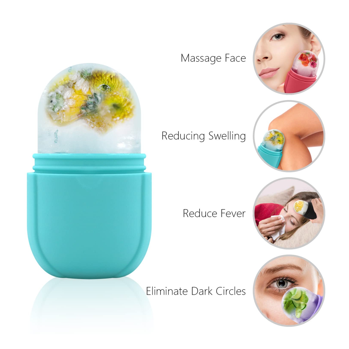 Rodillo De Masaje Facial De Hielo